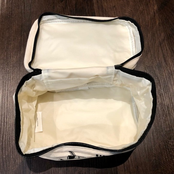 Black and White Cosmetic Bag with Bow by Hallmart Collectibles - Picture 5 of 10